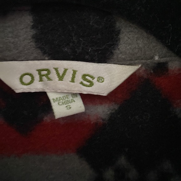 Orvis fleece Aztec print Shacket size small - Picture 2 of 3